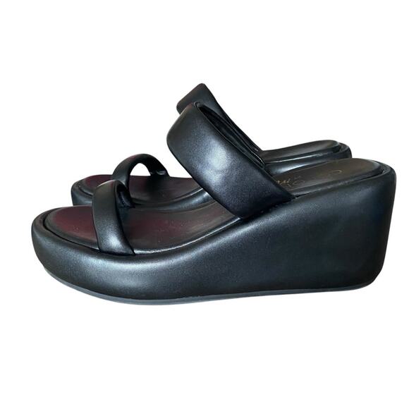 Coconuts by Matisse Unique Black Slip-On Wedge Sandals size 9 - Picture 6 of 10